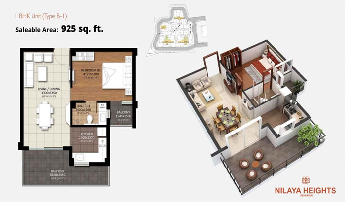 1bhk flats on rajpur road dehradun